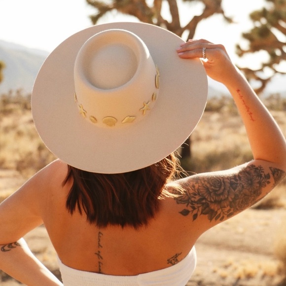 Lack of Color Seaside Wool Wide-Brim Boater Hat - Picture 4 of 6